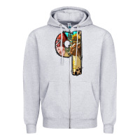 Heather Grey Farm Life Alphabet Lowercase Letters Q Zipper Hoodie - BundleAndBundleShop