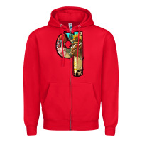 Red Farm Life Alphabet Lowercase Letters Q Zipper Hoodie - BundleAndBundleShop