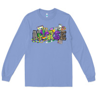 Colony Blue nurse mardi gras Long Sleeve Tee - CowGirlArtShop