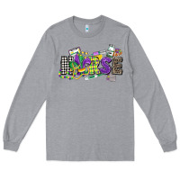 Heather Grey nurse mardi gras Long Sleeve Tee - CowGirlArtShop