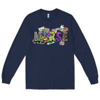 Navy nurse mardi gras Long Sleeve Tee - CowGirlArtShop