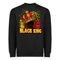 Black Future black king Heavyweight Sweatshirt - FaDigitalArtStudio