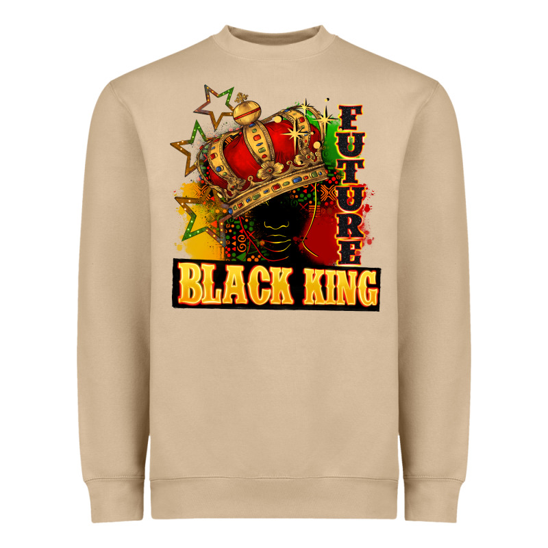 Future Black King Heavyweight Sweatshirt by FaDigitalArtStudio | Teevron