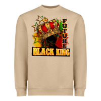 Mushroom Future black king Heavyweight Sweatshirt - FaDigitalArtStudio