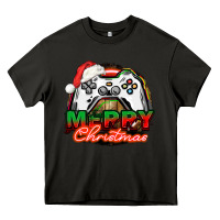 Asphalt Gamer Merry Christmas Heavy Core Tee - NancyCooperArtShop