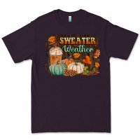Plum sweater weather Premium Tee - BundleAndBundleShop