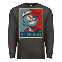 1 Popeye Strong Brand A Transparent Premium Sweatshirt | Teevron