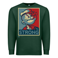 Sports Green 1 popeye strong brand a transparent Premium Sweatshirt - tuanDangUi