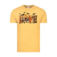 Vintage Mustard Halloween Love Vintage Tee - texasbilliewilder