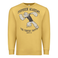 Antique Gold popeye poopdeck academy brand a transparent Premium Sweatshirt - tuanDangUi