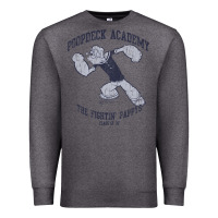 Charcoal Heather popeye poopdeck academy brand a transparent Premium Sweatshirt - tuanDangUi