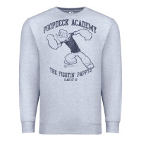 Heather Grey popeye poopdeck academy brand a transparent Premium Sweatshirt - tuanDangUi