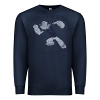 Navy popeye poopdeck academy brand a transparent Premium Sweatshirt - tuanDangUi