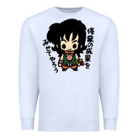 White ヤムチャ yamcha Premium Sweatshirt - tuanDangUi