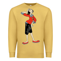 Antique Gold olive oyl art Premium Sweatshirt - tuanDangUi