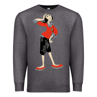 Charcoal Heather olive oyl art Premium Sweatshirt - tuanDangUi
