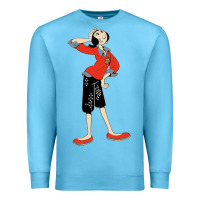 Ocean Blue olive oyl art Premium Sweatshirt - tuanDangUi