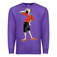 Purple olive oyl art Premium Sweatshirt - tuanDangUi