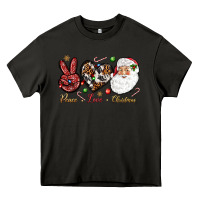 Asphalt Peace love Christmas Heavy Core Tee - NancyCooperArtShop