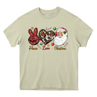 Mossy Peace love Christmas Heavy Core Tee - NancyCooperArtShop