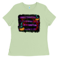 Matcha halloween witch hat backround Ladies Tee - RanaPortraitStore