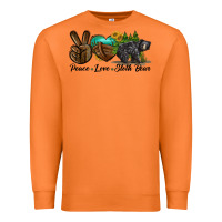 Carrot peace love sloth bear Premium Sweatshirt - LillyAllenDesigns