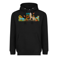 Black Wild About Fall Coyote Heavyweight Hoodie - LillyAllenDesigns