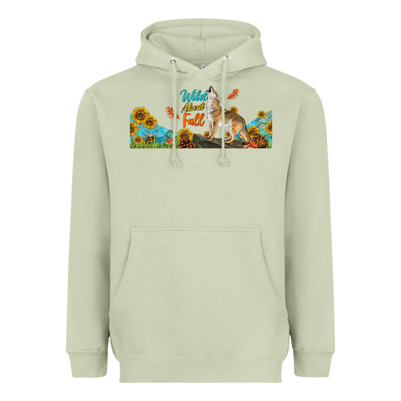 Wild About Fall Coyote Heavyweight Hoodie by LillyAllenDesigns | Teevron