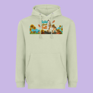 Wild About Fall Coyote Heavyweight Hoodie Designed By Lillyallendesigns
