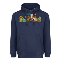 Navy Wild About Fall Coyote Heavyweight Hoodie - LillyAllenDesigns