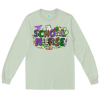 Matcha school nurse mardi gras Long Sleeve Tee - CowGirlArtShop