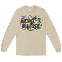 School Nurse Mardi Gras Long Sleeve Tee | Teevron
