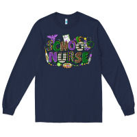 Navy school nurse mardi gras Long Sleeve Tee - CowGirlArtShop