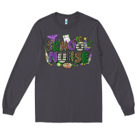 Smoke school nurse mardi gras Long Sleeve Tee - CowGirlArtShop