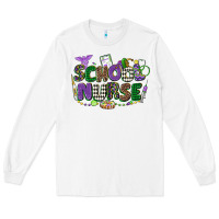 White school nurse mardi gras Long Sleeve Tee - CowGirlArtShop