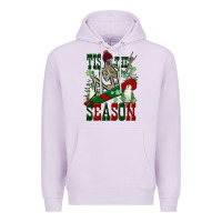 Lilac tis the season skeleton snowboard Premium Hoodie - FaDigitalArtStudio