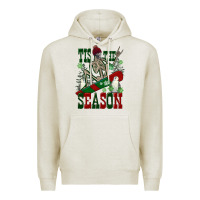 Oatmeal Heather tis the season skeleton snowboard Premium Hoodie - FaDigitalArtStudio