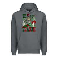 Rock tis the season skeleton snowboard Premium Hoodie - FaDigitalArtStudio