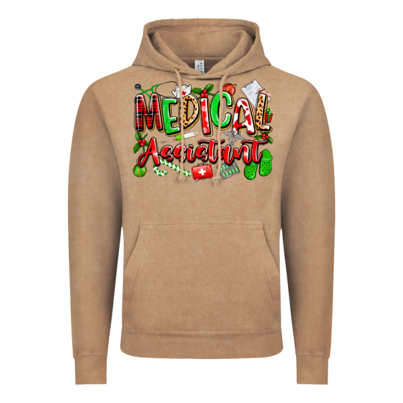 Christmas Medical Assistant Vintage Hoodie by texasbilliewilder | Teevron