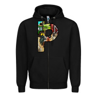Black farm life alphabet lowercase letters p Zipper Hoodie - BundleAndBundleShop