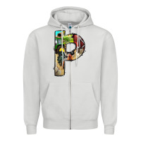 Dove Grey farm life alphabet lowercase letters p Zipper Hoodie - BundleAndBundleShop