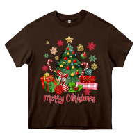 Merry Christmas Tree With Gift Box Heavy Core Tee | Teevron