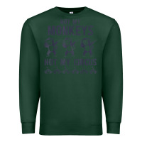 Sports Green mens not my monkeys not my circus sarcastic gifts for men, funny t shi Premium Sweatshirt - tuanDangUi