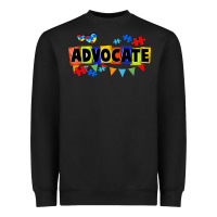 Black Advocate Autism Heavyweight Sweatshirt - FaDigitalArtStudio