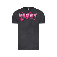 Vintage Black Personalized Pink Cancer Themed Name Vintage Tee - NancyCooperArtShop