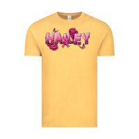 Vintage Mustard Personalized Pink Cancer Themed Name Vintage Tee - NancyCooperArtShop