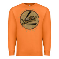 Carrot flying tigers squadron wwii leather patch design Premium Sweatshirt - tuanDangUi