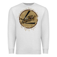 Oatmeal Heather flying tigers squadron wwii leather patch design Premium Sweatshirt - tuanDangUi
