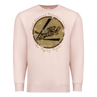 Pale Pink flying tigers squadron wwii leather patch design Premium Sweatshirt - tuanDangUi