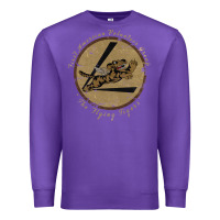 Purple flying tigers squadron wwii leather patch design Premium Sweatshirt - tuanDangUi